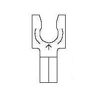 3M Electronic Specialty SS-32-10 Spade LOC FORK 16-14 AWG10