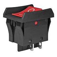 NKK Switches JWL21BC1A-A Rocker Switches On-Off snap Red cap
