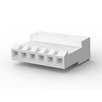 AMP Connectors - TE Connectivity 3-640429-6 Receptacle Housing CLOSED W/O TABS 6P L.R. natural 24 AWG