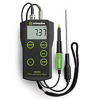 MILWAUKEE MW102-FOOD 2-in-1 pH and Temperature Meter for Food (-2.00~16.00 pH; -5.0~105.0°C)