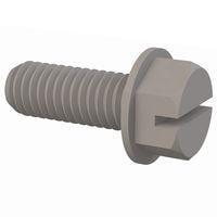 Essentra Components 32W37516100 Slotted Hex Washer Slotted Hex Washer Screw, 3/8-16 Thread, 1 Lg