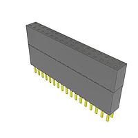 Samtec ESW-117-44-G-D Stackthrough .100" Elevated Socket Strip