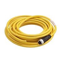 HARTING 21350200517050 Sensor Cables / Actuator Cables M12 A-code 5-pin Straight female to open end, 5m, PVC yellow jacket