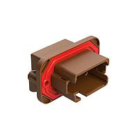 Amphenol SINE Systems AT13-12PD-BM20CP Automotive Connectors 12 Position 90  Flange Mount PCB Receptacle