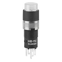 NKK Switches HB15CKW01-5F-JB Subminiature SPDT MOM GR LED