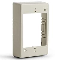 HellermannTyton TSRI-JB1 Wire Ducting & Raceways Single Gang Junction Box, 1-1/4" Deep, PVC, Ivory, 1/bg