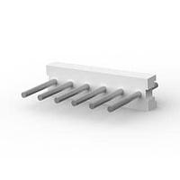 AMP Connectors - TE Connectivity 640384-6 Plug Housing FLAT HEADER STRT 6P Round post tin