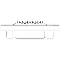 Molex / FCT 173110-0046 D-Sub Connectors - Standard Density FCT DSUB SDR RCPT 15 PN SLD FMNT