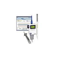 OMEGA iTHX-SD Temperature and Humidity Virtual Chart Recorder (wand probe 203mm, cable 152mm+ DB9 connector, 100%RH, 60°C)