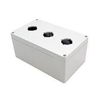 Hammond Manufacturing 1554PB3 Pushbutton Enclosures Pushbutton Enclosure 3 PB x 30.5mm - 7.9 x 4.7 x 3.5in - Polycarbonate - N4X
