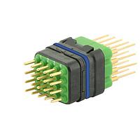 Eaton Souriau-Sunbank 8MQ2M2022RAES046S Modular Connectors - Push Pull MQuick module, sealed, with male straight PCB contacts, delivered with cap