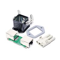 HARTING 09573680510000 Hybrid HAN 3A REC AC SET W/JACK/PBC