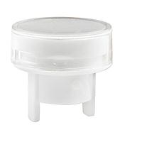 NKK Switches AT488JB Button ROUND CLEAR LENS/WHT FILTER FOR KB W/LAM