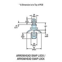 Heyco 10133 PCB Support HLSP7-04 NATURAL NYL PCB Support