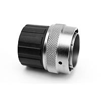 Amphenol SINE Systems RT06124SNHECR Connectors Plug, 4 Position, Female, Shell Size 12, and End Cap with Reduced Diameter Individual Wire Sealing, Range 14 - 24AWG