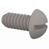 Essentra Components 010632R031 Round Slotted Round Slotted Screw, #6-32 Thread, 5/16 Lg