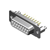 Molex / FCT 173109-0153 Receptacle FCT DSUB STR PC RCPT 25 PN W/SNAPIN