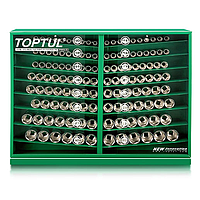 TOPTUL GAAY0006 Socket Display Set (130 pcs; Satin)