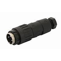 Amphenol Tuchel T 3399 548 Connectors MALE STRAIGHT CONN 5C GOLD 4-6MM