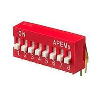 APEM NDA08TV DIP Switches DIP SWITCH DA RIGHT ANGLE