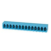 Same Sky (formerly CUI Devices) TBP02R1-381-14BE Headers Terminal block, pluggable, 3.81, receptical, 14 pole, blue