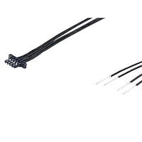 Molex 226392-1044 Power and Signal Cable Assemblies Zero-Hachi Pigtail Cable Assembly, Single Row, Tin 6 Circuits, 300.00mm Black