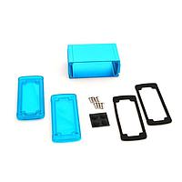 Bud Industries EXN-23356-BLP PCB Enclosure Extruded Aluminum Enclosure Blue with Plastic Cover (2 X 4.5 X 2.7 In)