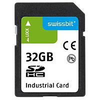 Swissbit SFSD032GL1AS1TO-E-NG-221-STD SD Cards Industrial SD Card, S-600, 32 GB, SLC Flash, -25C to +85C