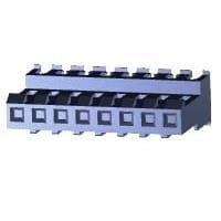 AMP Connectors - TE Connectivity 640601-8 Receptacle Housing FEED THRU WO TAB 8P L.R. red 22 AWG