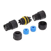 Amphenol LTW SC-L-UL11-05-BL Connectors Cable Joiner, FICX UL11, Plastic, 16A, 05 pins, Screw Thread, Screw-in, Field Installable, F4.5 - F6.5mm, IP68