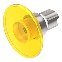 EAO 45-2631.2AG0.000 Momentary, Round, Mushroom Head Mushroom-head pushbutton actuator illuminated yellow transparent D60 momentary front/housing metal