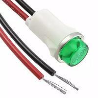 VCC 1053C5 Neon Panel Mount Indicators GREEN DIFFUSED 1/2" MOUNTING HOLE