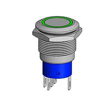 Dailywell MPB19-A0F10R-612-JQ Pushbutton Switches 19mm Metal Pushbutton Switch