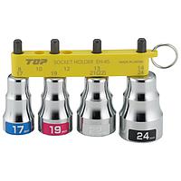TOP Kogyo EHS-1724HS Short socket set (with holder) (EHS17, 19, 22, 24mm)