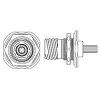 Raychem - TE Connectivity 1738916-5 Rack & Panel Connectors RECPT PCB MT JAM NUT A KEY SZ9