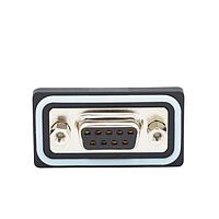 NorComp SDF-R09-213L011 Receptacle 9 pin R/A solder F flash 4-40 int thrd