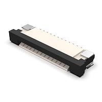 GCT (Global Connector Technology) FFC3B07-12-T Board Mount 12W, 1.0mm FFC Conn, R/A,Bot Cont, Slide, H2.5mm,SMT,Tin,T&R