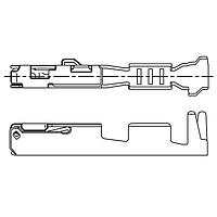 JST Automotive SAIT-A04GF-M064 Automotive Connectors Female Terminal 0.64 gold