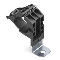 HellermannTyton 151-02001 Ratchet Clamp Ratchet P-Clamp, 0.76 - 1.42" Bundle Dia, 90 Short, 0.33" Hole Dia, PA66HIRHSUV/SS304, Black, 160/ctn