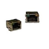 Amphenol Commercial Products RJCSE-5380-01 Modular RJ45;8 contacts;sh RA TH;SMT w/out LEDs