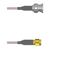 Amphenol Custom Cable Q-0M03F000H011i RF Cable Assemblies BNC-SP/SMA-SP G142 11I