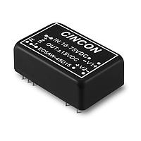 Cincon EC6AW-48D15 Isolated DC-DC Converter, 8 Watt, 4:1 Input Range, DIP, 18-75VDC Input, +/-15VDC Output