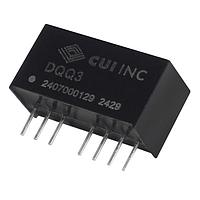 CUI Inc DQQ3-24-D15-S Isolated dc-dc, isolated, 3 W, 9-36 Vdc input, +/-15 Vdc, +/-0.1 A, dual regulated output, SIP