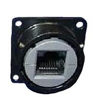 Amphenol Socapex RJF22N00 Circular RJ45 Cordset PCB Solder Sq Flange