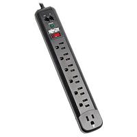 Tripp Lite TLP76RBTEL Surge Protectors SurgeProtector Strip 120V RtAngle 7Outlet