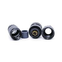 Amphenol LTW MSAP-10BFFA-SL7001 Sensor Cables / Actuator Cables M12 Circular Metric Connector, A Code, Plastic, 1.5A, 10 pins, Female Connector, Female Contact, Straight, Screw Thread, Solder, Field Installable, F4.5 - F6.5mm, IP67 Mated