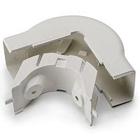HellermannTyton TSRP2FW-29-1 Wire Ducting & Raceways External Corner Cover, 1-1/4", 1" Bend Radius, PVC, Office White1/bg