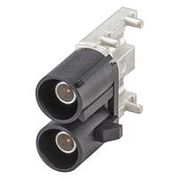 Rosenberger 59S2DU-40MT5-A PCB Connectors Plug PC-Board SMD Right Angle A Black