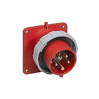 Amphenol Tuchel 2CMA166664R1000 Connectors 3P+N+E Panel Mounted Inlet, Unified Flange, Angled. Replaces Part# 432BAU6W