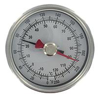 Dwyer BTM3404D Bimetal Thermometer - Max/Min for Industrial Use - Stem Lengths 2.5-12 in (160 °F, 1/2 in, NPT Male, 4 in)